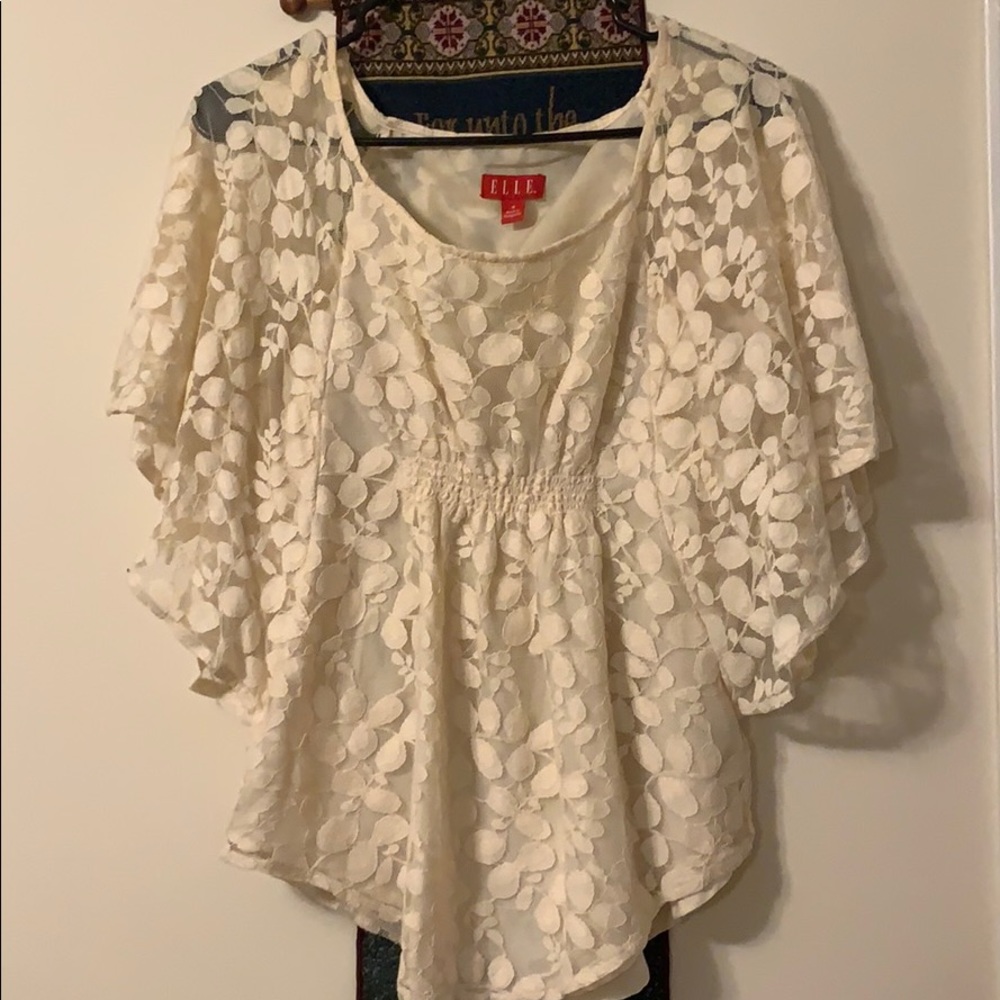 Lace overlay top